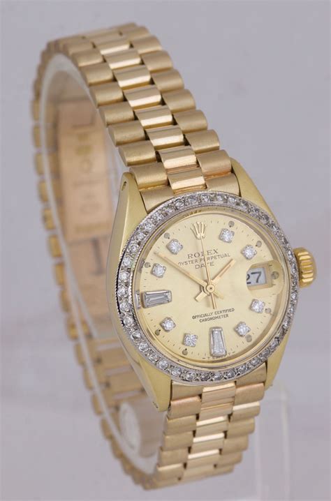 rolex woman gold|18k gold ladies rolex watch.